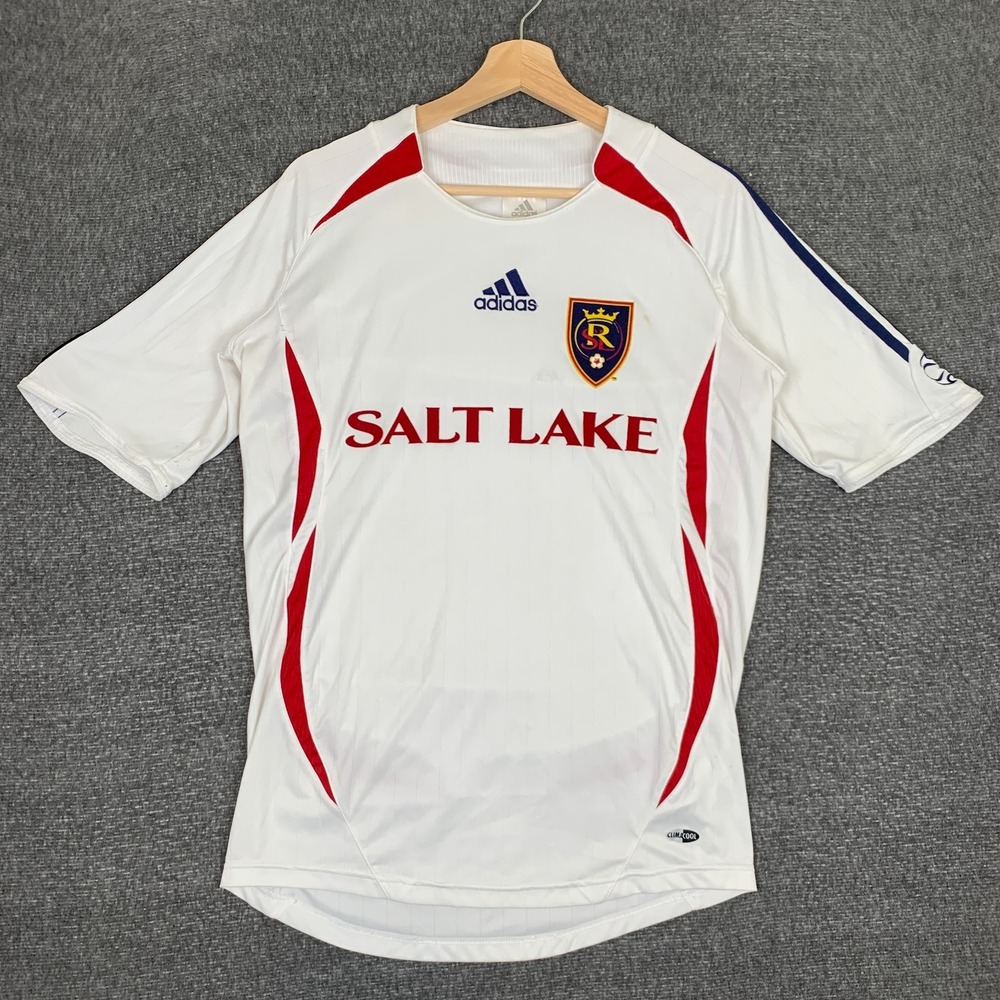 Vintage Adidas Real Salt Lake Away Jersey Mens Small Autographed Soccer MLS 2006